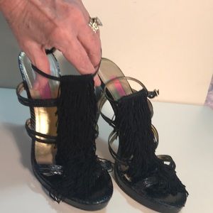 Fabulous Betsey Johnson platform w/tasseles heels